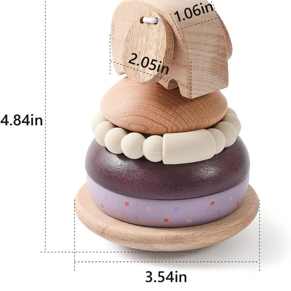 Felt Elephant Set with Bell Customizable Logo Educational Toys for 2-4 Years Fun - Picture 10 of 10